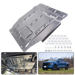 Ensemble de plaque de protection de transmission en acier avec protection anti-éclaboussures pour les modèles Ford F150 4WD 2.7L 3.5L 2015-2022 - Product Image 2