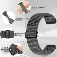 Venta Directa de Fábrica, Correas de Reloj de Repuesto Ajustables de Nailon Elástico de Liberación Rápida de 22 mm para Hombre y Mujer