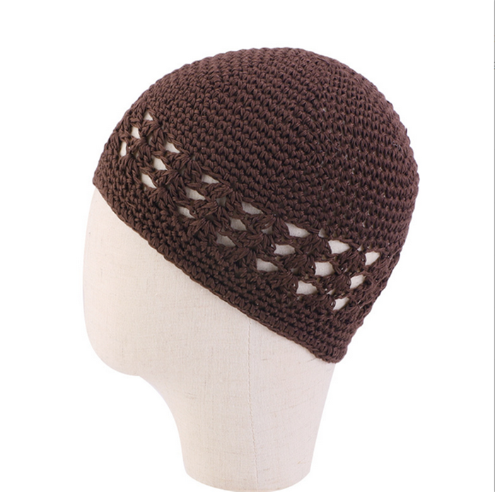 S7949 Stretchable Crochet Knitted Beanie Weave Kufi Hats