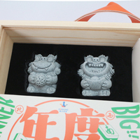 Ensemble de Mahjong Artistique de Luxe en Mélamine avec Logo Personnalisé, Boîte de Voyage Haut de Gamme, Jeu de Fête de Noël Américain
