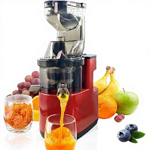 Extracteur de jus à froid à mastication lente, haute performance, séparation pulpe/jus, nettoyage facile, acier inoxydable, <span class=keywords><strong>goulotte</strong></span> d'alimentation large (Rouge) Usage domestique - Product Image 1