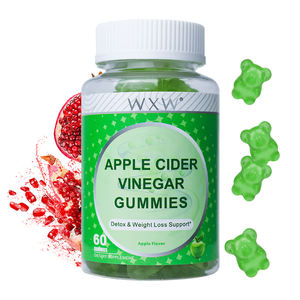 Enrichi en vitamines Saveur de pomme Vinaigre de cidre de pomme Gummies Jus de grenade en poudre Extrait Adulte Stimule le métabolisme - Product Image 1