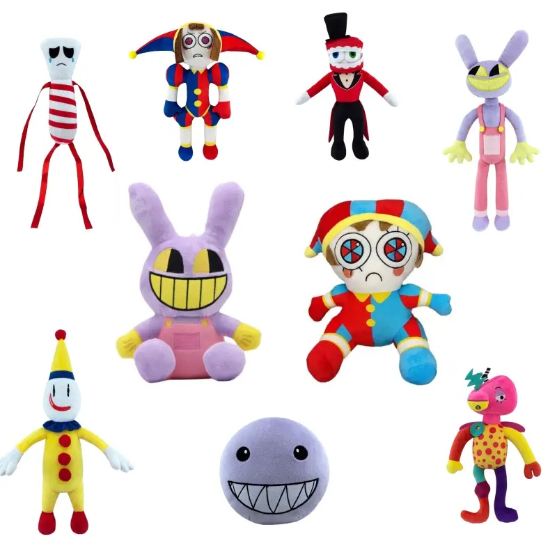 New arrival THE AMAZING DIGITAL CIRCUS Plush Doll plushies Cartoon Digital Circus Animated Clown Stuffed Animals Toys Wholesale