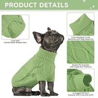 Fabricante de Ropa para Perros OEM ODM Directo de Fábrica, Suéter Personalizado para Perros Pequeños, Tejido, Cálido, Ecológico, de Poliéster Estampado para Invierno