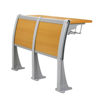Meubles de théâtre et d'auditorium commerciaux à bon prix, chaises d'amphithéâtre en métal et en bois, tables en acier modernes