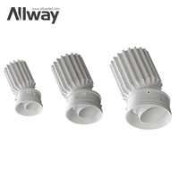 ALLWAY Lámpara Empotrable de Aluminio Comercial para Interiores, Ajustable, Foco LED COB de 4W, 7W, 10W
