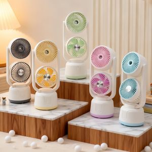 Ventilateur de table LingPan à 3 vitesses avec pulvérisation de brume pour la maison et le bureau, rechargeable par USB - Product Image 2