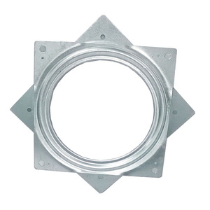 Plato Giratorio Cuadrado de Alta Resistencia de 6 Pulgadas, Base Giratoria Moderna de Hierro con Acabado en Zinc Blanco para Uso en el Hogar y la Oficina - Product Image 6