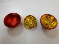 Accessoires de fumer de broyeur d'herbe de tabac en aluminium de boule ronde portative