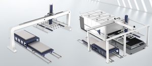 เครื่องตัดเลเซอร์อัตโนมัติ HSG ระบบ<span class=keywords><strong>โหลด</strong></span>และขนถ่ายอัตโนมัติ แหล่งจ่ายไฟเลเซอร์ไฟเบอร์ Raycus / พื้นที่ตัด - Product Image 2
