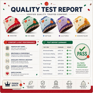 <span class=keywords><strong>Bonnet</strong></span> tricoté de Noël, chapeau d'hiver, <span class=keywords><strong>bonnet</strong></span> avec motifs canne à sucre et boutons en pain d'épices, vente en gros, logo personnalisé, fournisseur direct d'usine OEM en vrac - Product Image 6