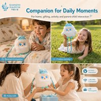 Borsa a Tracolla Peluche AI Kawaii Indossabile con Funzione Compagna, Clonazione Vocale ChatGPT, Occhi LED che cambiano l'umore, per Altoparlante, Memoria 50+ Lingue, per Bambini
