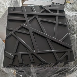 ZJ Wholesale Price Wall Art Decor White Design 3D Wall Covering Panels for Engineering <strong>Interior</strong> - Product Image 2