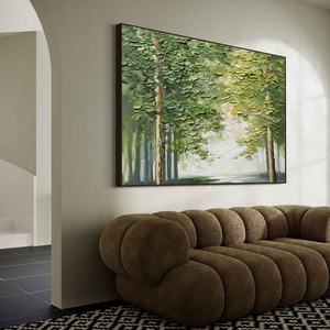 Peinture sur toile d'arbre vert 3D, texture d'arbre vert, peinture moderne sur toile, décoration murale, peinture artisanale, décoration intérieure, art mural - Product Image 5