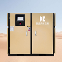 Compresseur d'air industriel silencieux à vis 20HP 15KW 380V 8 bars sans huile certifié CE refroidi par air à entraînement direct haute performance