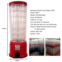 Tour de Pringles mécanique et distributeur de capsules de jouets de 70 mm TR207