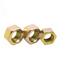 Mur baut segi enam luar DIN 934 baja karbon warna kuning berlapis seng galvanis warna-warni M10 M11 M12 M14 M18 M19 M35 M38 M40 1/4
