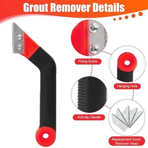 Chất Lượng Cao Công Nghiệp Cấp Thép Gạch Vữa Remover Angled Scrake Cào Thêm Thay Thế Lưỡi Đóng Hộp Gạch Công Cụ Làm Sạch - Product Image 3