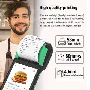 6 inch 4/6GB RAM + 128 gam PDAs với 58 mét máy in công nghiệp gồ ghề PDA Máy quét mã vạch cầm tay POS Máy thiết bị đầu cuối thảm Android PDA - Product Image 3