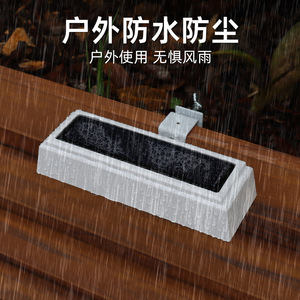 Solar Outdoor Wall Lamp 4 <b>LED</b> Waterproof <b>Clip</b> <b>On</b> Fence <b>Light</b> Auto <b>On</b> at Dusk for Garden - Product Image 4