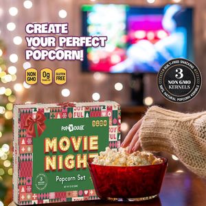 Set de Regalo de Palomitas <span class=keywords><strong>Gourmet</strong></span> Sin OMG con Granos <span class=keywords><strong>Gourmet</strong></span>, 5 Sabores y 10 Paquetes para Fiestas, Noches de Cine y Amantes del Cine - Product Image 5