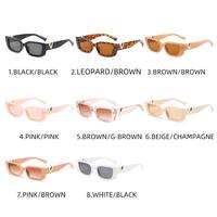 Nouvelles Lunettes de Soleil Femme Style Vintage Moderne avec Logo en V, Verres PC Tendance Rétro, Petites Montures Rectangulaires