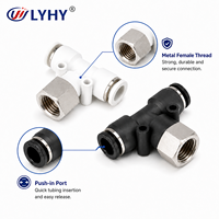 LYHY Factory Direct Sale PTF Female Thread Air Hose Connector 3 Way 4-16mm for Automobile Industry Quick Connect Fittings