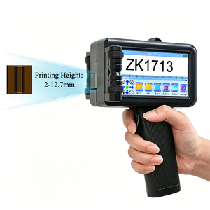 High Quality 7.4V Tij 12.7mm Fast Dry Solvent Ink Marking Small Expiry Date Barcode Portable Handheld Inkjet Label Printer