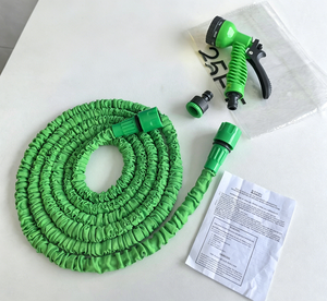 Blue 25ft Expandable with ABS Plastic <b>Irrigation</b> Trompos Water Pipes Poly Pipe Opp Bag Reel - Product Image 2