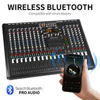 XTUGA MB1404FX Mixeur audio professionnel 14 canaux, contrôleur DJ numérique, 99 DSP pour USB, audio vidéo professionnel, éclairage