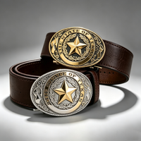 Ceinture à boucle émaillée personnalisée pour homme avec logo sur mesure - Décoration de style vintage