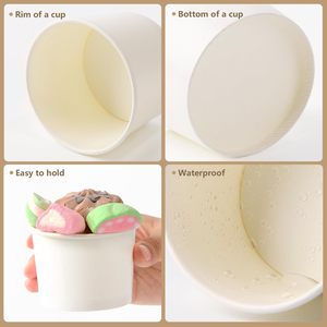 Coppette Personalizzate <span class=keywords><strong>con</strong></span> Logo <span class=keywords><strong>Stampato</strong></span> per Gelato e Yogurt da Asporto, Confezioni Monouso in Carta da 4oz e 5oz <span class=keywords><strong>con</strong></span> Coperchio - Product Image 4