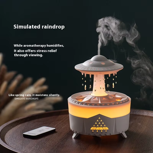 Humidificateur d'arôme électrique UFO Rain Drop <span class=keywords><strong>Cloud</strong></span> <span class=keywords><strong>Home</strong></span> H20 Ufo Water Drop Aroma Diffuser Remote Plastic pour usage domestique - Product Image 4