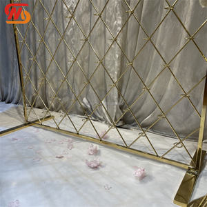 SMOOTH Wedding Arch <b>Backdrop</b> Gold Metal Arch Candle Holder Wall for Party Event Stage Wedding Events Decoration - Product Image 4