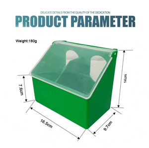 Nhựa gia cầm chim ăn và người uống chim thức ăn gia súc hộp 2 lỗ chim bồ câu ăn PH-132 - Product Image 2