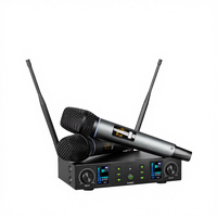 Microphone de studio professionnel Vastline DX11 UHF IR avec appairage automatique de fréquence, haute fidélité, système sans fil 80 mètres