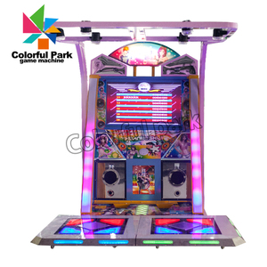 Machine d'arcade Dance Dance Revolution colorée, entièrement automatique, de haute qualité, à monnayeur, pour échange de tickets, pour parcs - Product Image 2