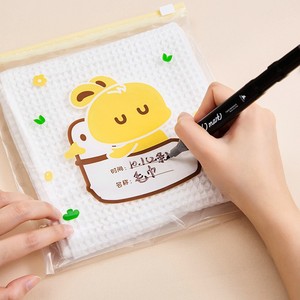 Childrens Clothing Storage Bag Waterproof Reusable With Pull Tab Rectangle Size For Kindergarten Travel Use - Product Image 2