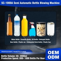 Máquina de Moldeo por Soplado de Plástico para Jabón Líquido, Máquina para Fabricar Botellas de Plástico de 500 ml, 750 ml y 1 L