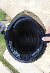 Super September Samurai Mũ Bảo Hiểm Bọ Cạp Màu Đen Cho Mũ Bảo Hiểm Xe Đạp Điện Cổ Điển Helm Mũ Bảo Hiểm Mô Tô Mô Đun 3/4 Ấn Độ - Product Image 2