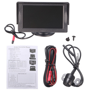 Moniteur de rétroviseur avec écran HD de 4,3 pouces, entrée AV, alimentation 12V pour véhicules électriques, aide au recul - Product Image 4