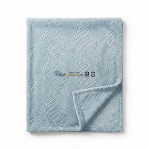 Manta de terciopelo Shu con patrón de diamantes en jacquard 3D, suave y cálida, para decoración de sofás y salas de estar de hoteles. - Product Image 1