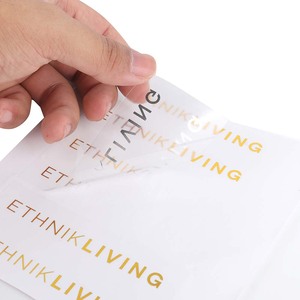 Etiquetas Personalizadas con Nombre de Marca en Lámina Dorada, Reciclables, Impermeables y Transparentes para Velas Aromáticas, Electrónica de Consumo - Product Image 3