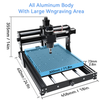 Router CNC de Escritorio 4030 Pro, Eje Único de 500W, Control GRBL, Estructura de Aluminio, Fresadora CNC de Metal de 3 Ejes