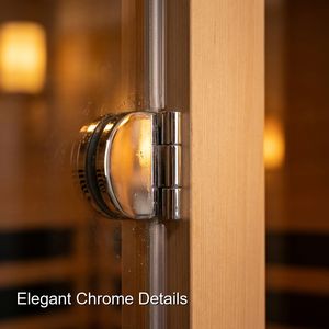 Sauna extérieur de jardin à vapeur sèche 220V pour 2-6 personnes, idéal pour la relaxation en parc ou villa, avec panneau de commande - Achetez maintenant - Product Image 3