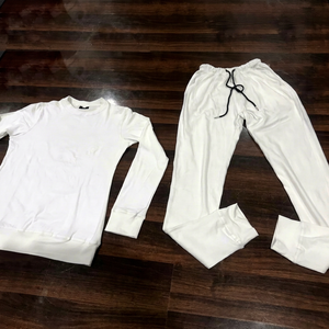 Kids Summer <b>Joggers</b> Plain Solid Color Cotton Fleece Casual Wear Tracksuit Set Outdoor Running/Training/Sports Wear Track Suits - Product Image 1