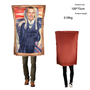 Disfraz Divertido de Halloween <span class=keywords><strong>para</strong></span> Adultos, Marco de Pintura Novedoso, Arte Clásico, Disfraz de Retrato, Unisex, Cosplay, Accesorio <span class=keywords><strong>para</strong></span> Fiesta de Carnaval - Product Image 4