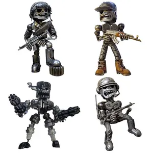 New product machine gun man shape decoration decoration home gun robot alien Gatling gift Fashion resin handicraft