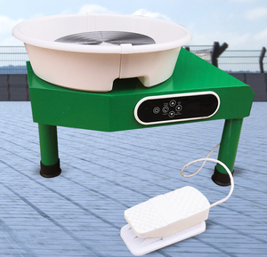 Chine usine fournitures <span class=keywords><strong>poterie</strong></span> roue Machine <span class=keywords><strong>plateau</strong></span> <span class=keywords><strong>tournant</strong></span> taille 25CM 350W 110/220V <span class=keywords><strong>poterie</strong></span> <span class=keywords><strong>électrique</strong></span> bricolage argile outil avec pédale - Product Image 4