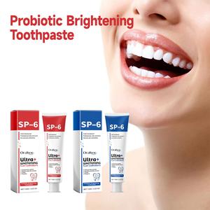 ORALHOE Vente en gros Marque privée 120G Soin des gencives Haleine fraîche Nettoyage des dents Probiotiques SP-6 Dentifrice blanchissant <span class=keywords><strong>pour</strong></span> les dents - Product Image 4